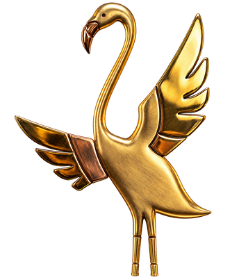 Living Tamil golden bird emblem